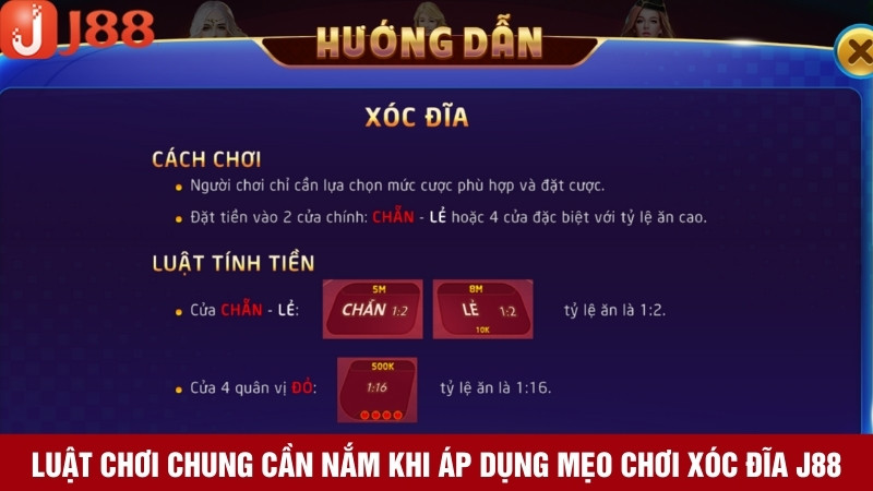 Nắm vững luật chơi xóc đĩa trước khi áp dụng mẹo